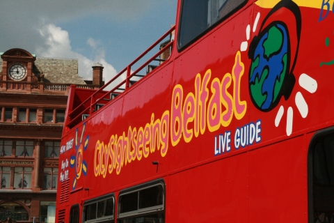 Belfast : visite à pied de la ligne de service et visite en bus à arrêts multiples