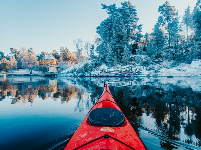Visit Stockholm Winter Kayaking, Swedish Fika, and Hot Sauna in Stockholm, Sweden