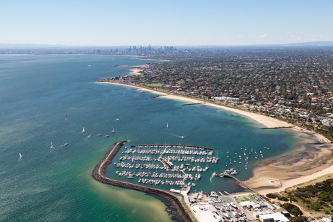 Melbourne: Helikopterflug Brighton Beach & Ricketts Point
