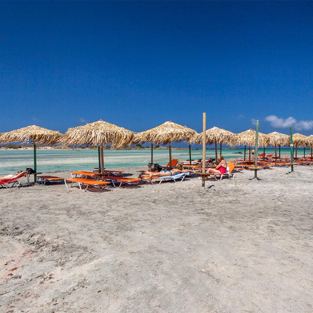 Chania: Elafonisi and Milia Mountain with Loungers and Lunch