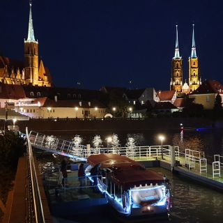 Breslavia: passeggiata notturna nella città vecchia e giro in gondola
