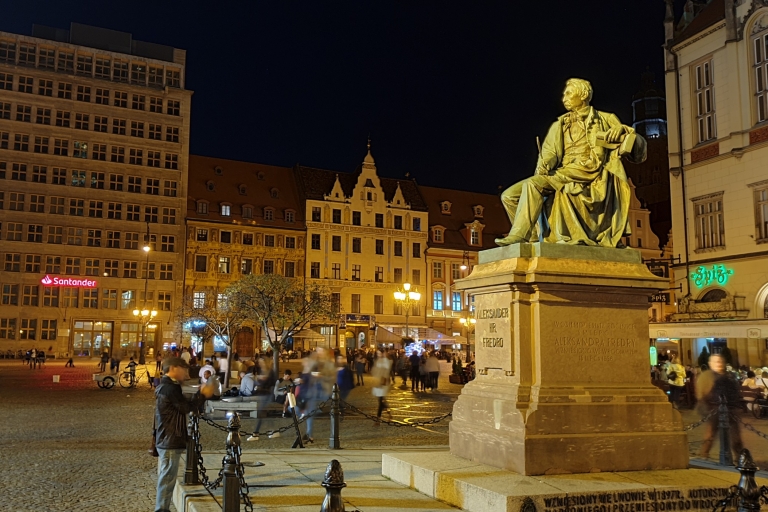 Wrocław : promenade nocturne dans la vieille ville et balade en gondole
