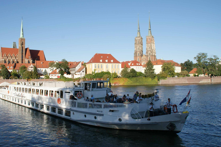 Wrocław: Lång stadsvandring och kryssning med lyxfartyg (för grupper)Wrocław: Kryssning med lyxfartyg och stadsvandring