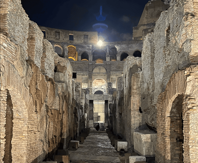 Rome: Colosseum By Night With Underground & Arena Floor Tour | GetYourGuide