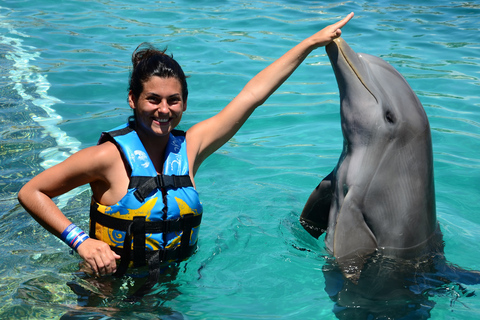 Cancún: Delfinschwimmprogramm auf der Isla Mujeres mit Buffet