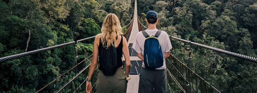 Visite du cratère blanc, des champs de thé et du pont suspendu