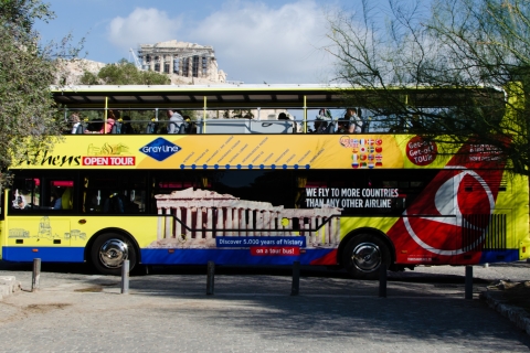 Athènes : billet de bus à arrêts multiples de 48 heures et entrée à l'Acropole