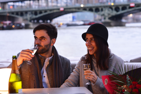 Paris : Croisière privée guidée sur la Seine en bateau ponton