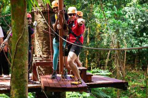 Khao Lak: Ethical Elephant, Zipline & ATV Premium Combo