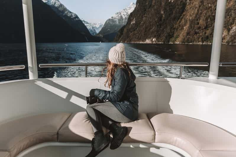 milford sound nature cruise on premium glass roof catamaran