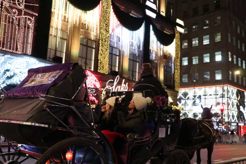 christmas lights carriage rides new york city