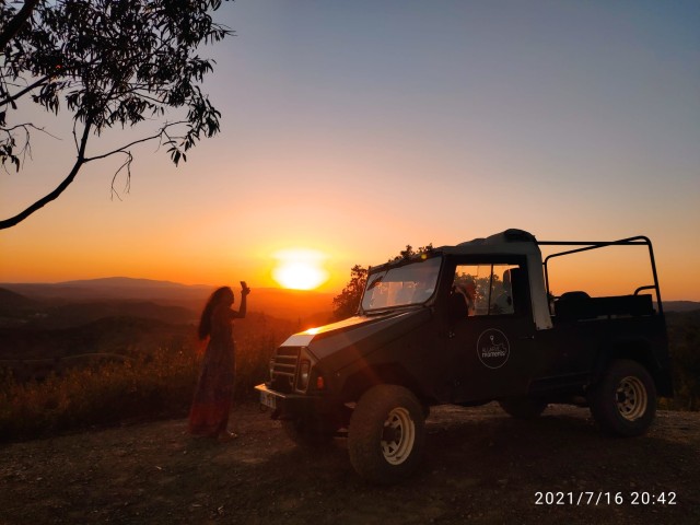 Visit from Albufeira: Algarve Sunset Jeep Safari with Wine in Abu Dhabi