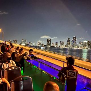Miami: Big Bus Scenic Open-Air Night Tour with Live Guide