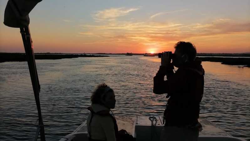 De Faro: Passeio de barco ao pôr do sol na Ria Formosa