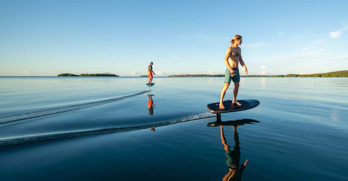 Tulum surf eléctrico eFoil en la laguna de Nopalitos GetYourGuide