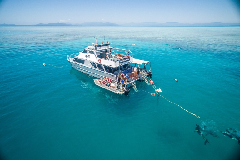Cairns: Outer i Coral Cay Snorkel i rejs nurkowyGreat Barrier Reef 2-Stop Cruise i 1 Certified Dive