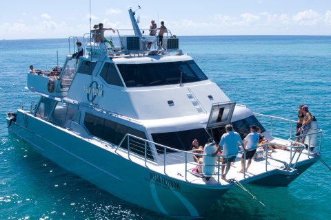 Cairns: Outer and Coral Cay Schnorchel- und TauchkreuzfahrtGreat Barrier Riff mit 2 Stopps & 1 x zertifiziertem Tauchen