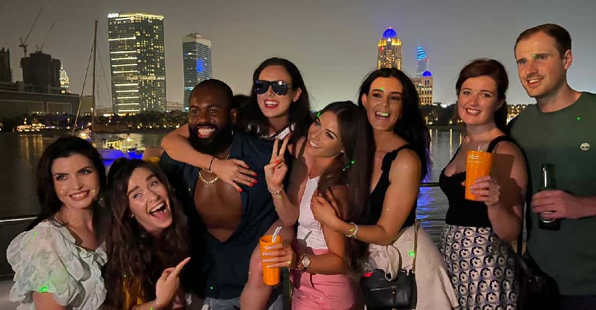 dubai marina yacht party with bbq and unlimited drinks