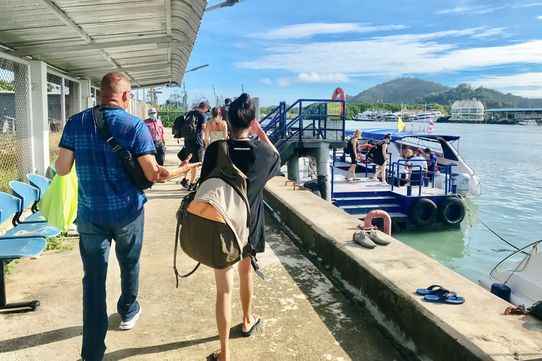 Phi Phi-eilanden: transfer per speedboot naar PhuketEnkele reis: Phi Phi Laemtong Beach naar Phuket met Hotel Dropoff