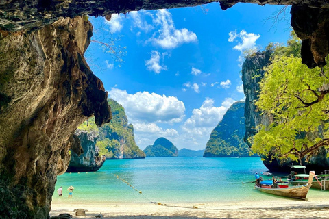 Krabi: Hong Islands Longtail Boat Tour with Kayaking Option Sightseeing Tour with Kayaking