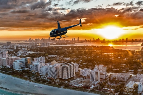 Miami: tour privado en helicóptero al atardecer