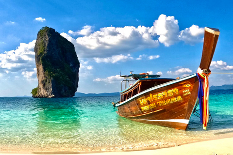 Krabi: rundtur på 4 öar med longtailbåtMötesplats vid Railay Beach