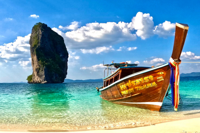 Krabi: 4 Islands Tour by Longtail BoatHotel Pickup in Ao Nang, Krabi Town, Klong Muang &amp; Tubkaek