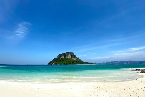 Krabi: rundtur på 4 öar med longtailbåtMötesplats vid Railay Beach