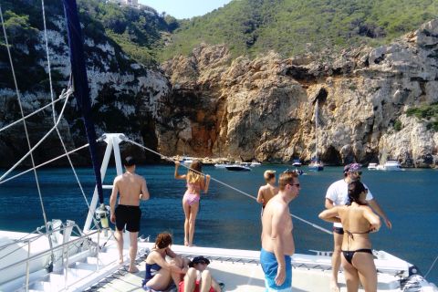 Calpe: Sailing Catamaran Cruise with Swim Stop