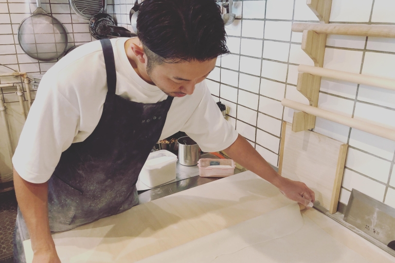 Experiencia de elaboración de fideos soba y tempura, Hokkaido sakeplan