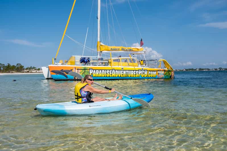 Shell Island Vattenpark och båtutflykt för delfinskådning GetYourGuide