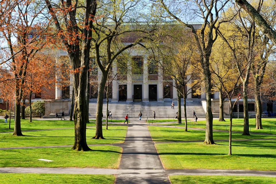 harvard university self guided tour map