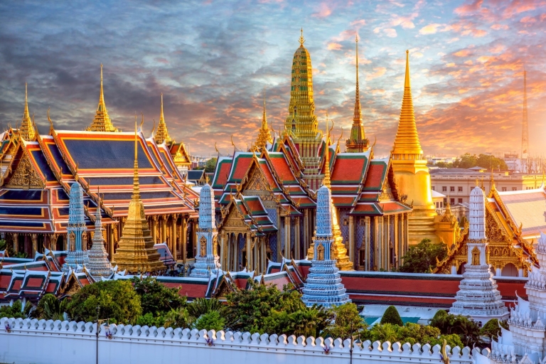 Bangkok: Visita autoguiada a pie del Gran PalacioLos 4 Mejores de Bangkok: Paquete de audioguía de palacios y vats