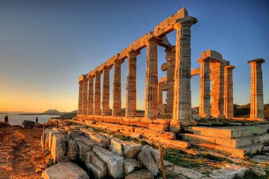 Von Athen aus: Private Tagestour zum Kap Sounion bei Sonnenuntergang