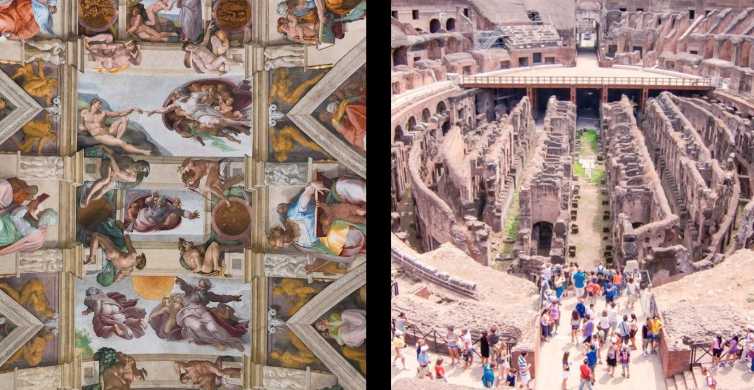 Roma: tour low-cost di 1 giorno di Vaticano e Colosseo