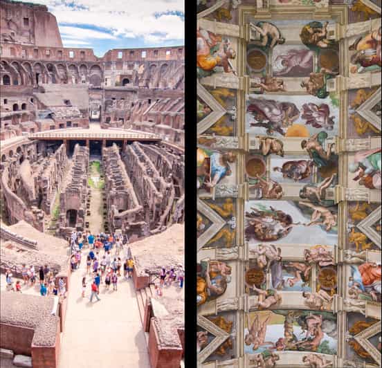 Rome: Combined Weekend Tours of Vatican Museums & Colosseum