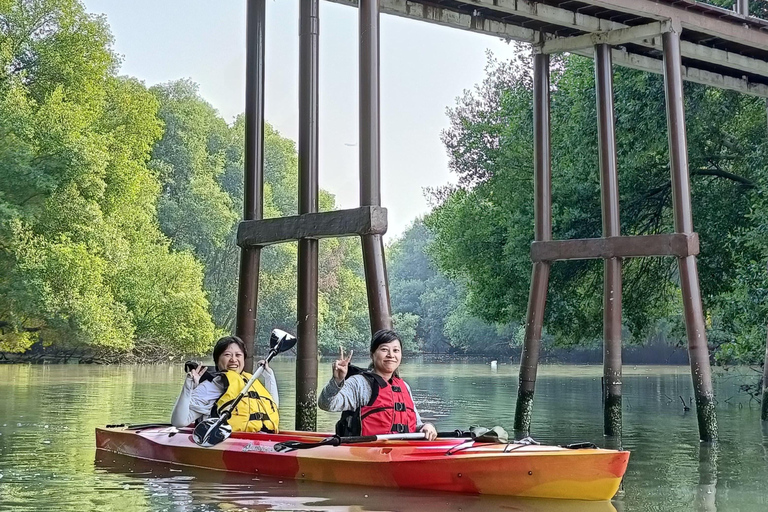 Canoë-kayak dans la mangrove à Jakarta