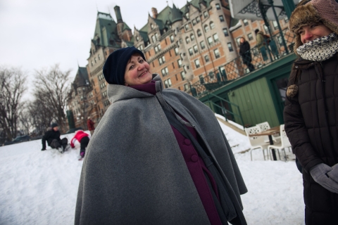 Quebec: Old City Guided Walking Tour in Winter Group Tour in English