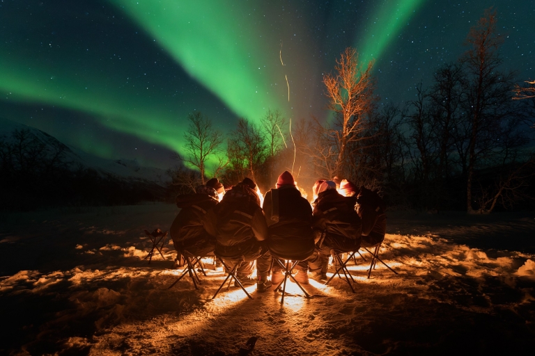 Tromsø: excursión de un día a la aurora boreal con fogata y aperitivos
