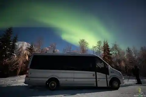 Tromsø: Viaje a la Aurora Boreal con hoguera y merienda