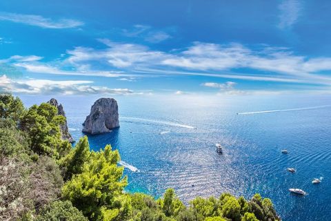 Van Napels: Capri-bootdagtocht met zwemmen