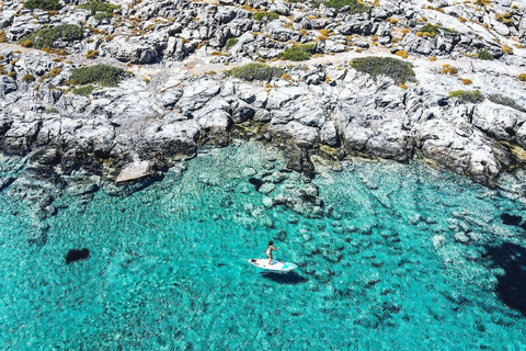 Private Sailing Cruise to Caves & Beaches for SUP & Lunch Private Cruise: Secret Beaches, Caves with Meal Drinks & SUP
