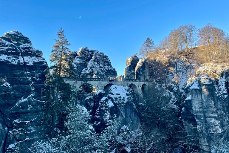 Excursão de um dia de inverno na Suíça Boêmia e Saxônica saindo de Praga