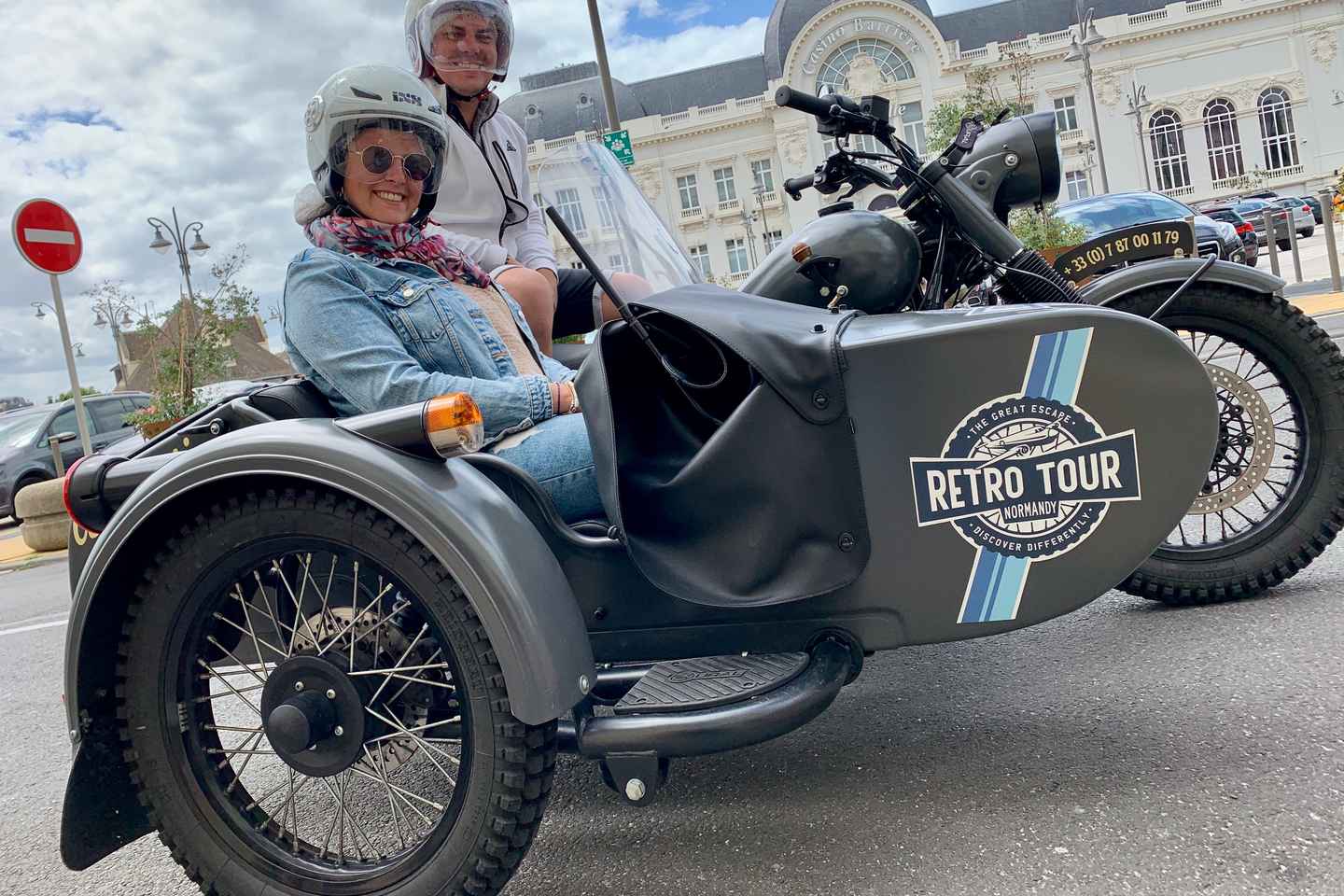 Deauville: Tour privato in sidecar d'epoca