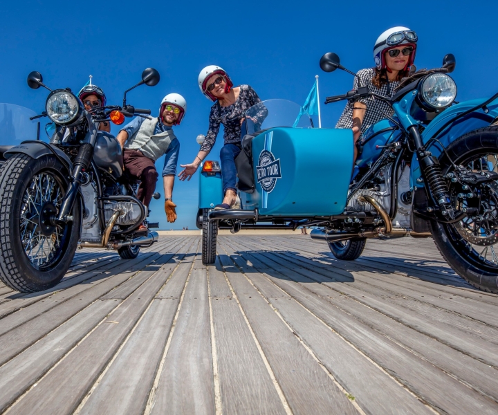 Deauville: Private Guided Tour by Vintage Sidecar