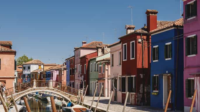 Punta Sabbioni: Murano y Burano, tour en barco