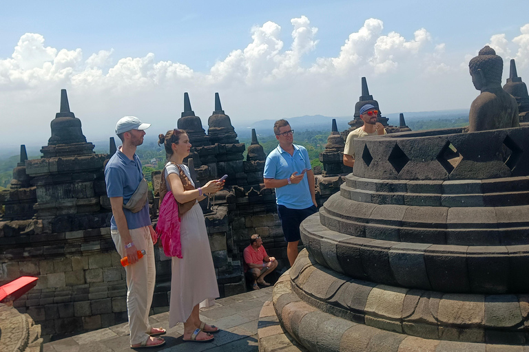 Yogyakarta: Borobudur & Prambanan Tour with structure Access Sunrise Inside Borobudur & Prambanan Temple