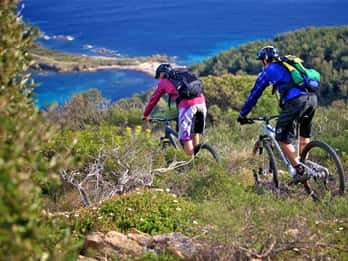 Sunset Mountain electric bike Gulf of Saint-Tropez