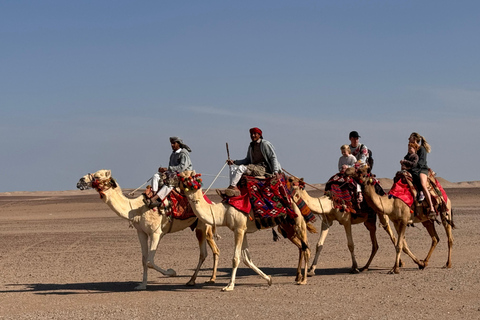 Hurghada: Camel Ride & horse ride and Off-Road Jeep Tour pickup from hotels inside hurghada