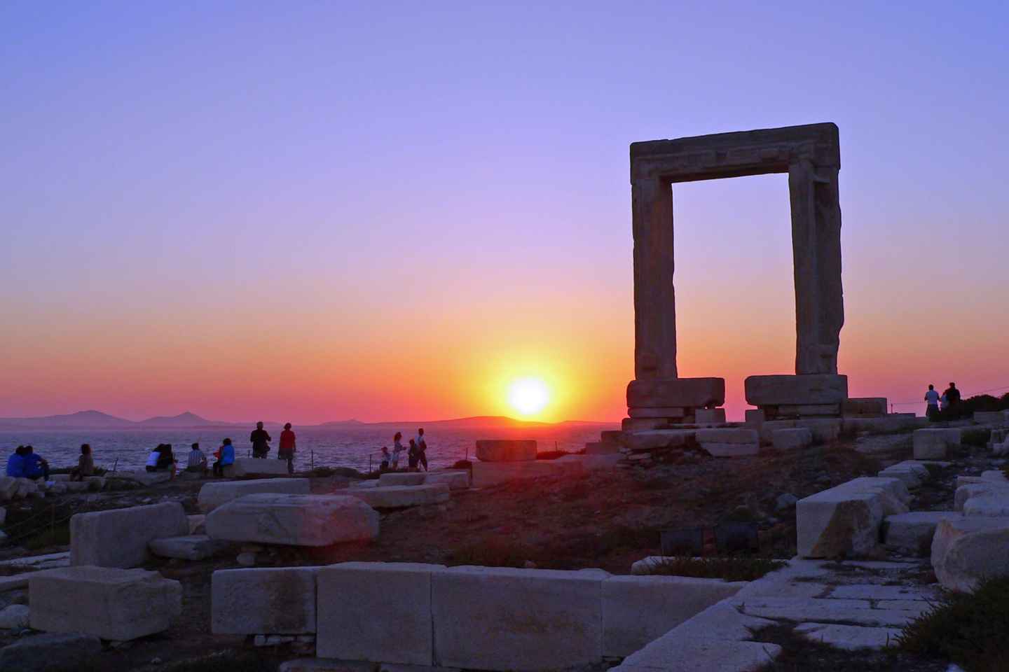 Naxos-stad: Griekse mythologie begeleide zonsondergangtour